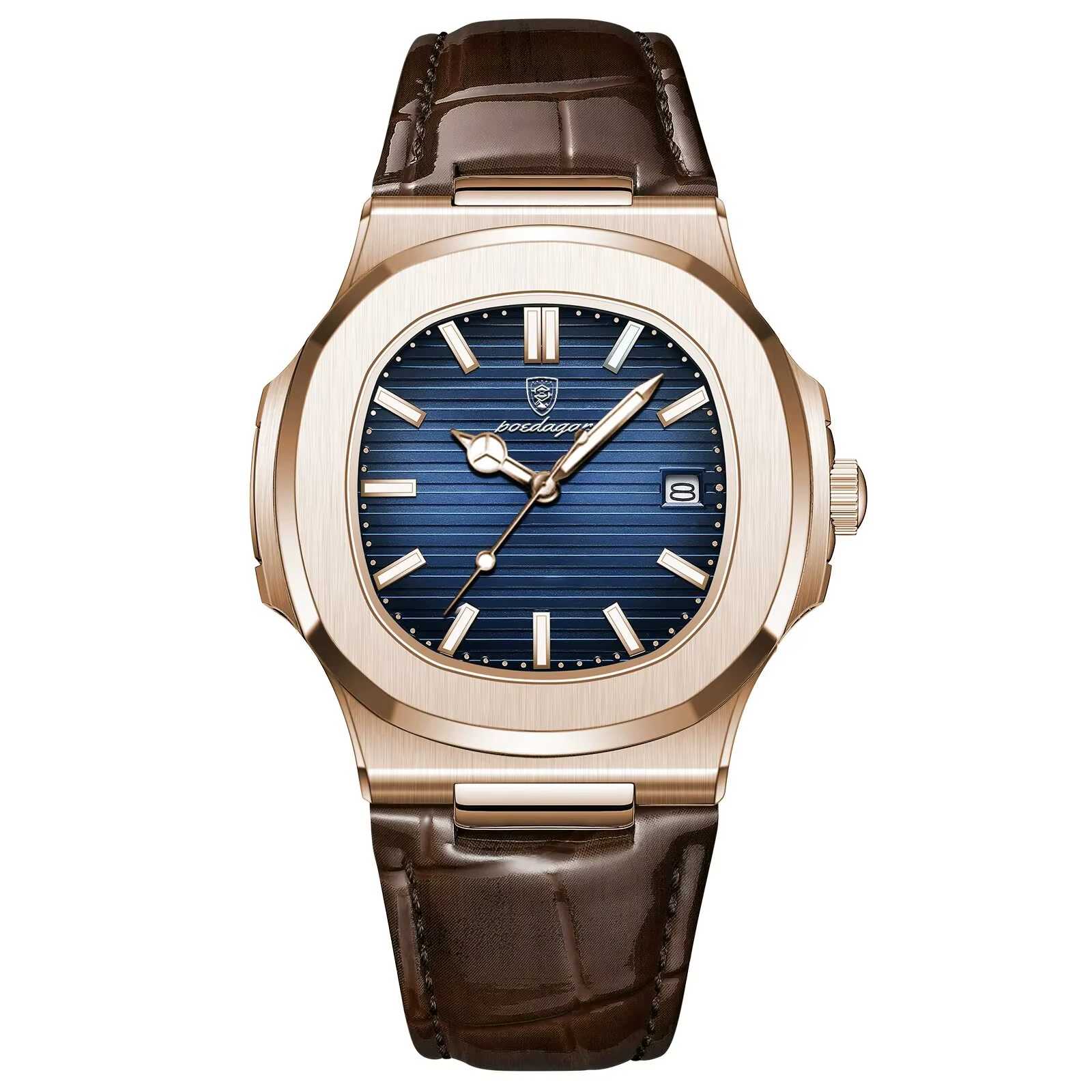 POEDAGAR Luxury Square Watch