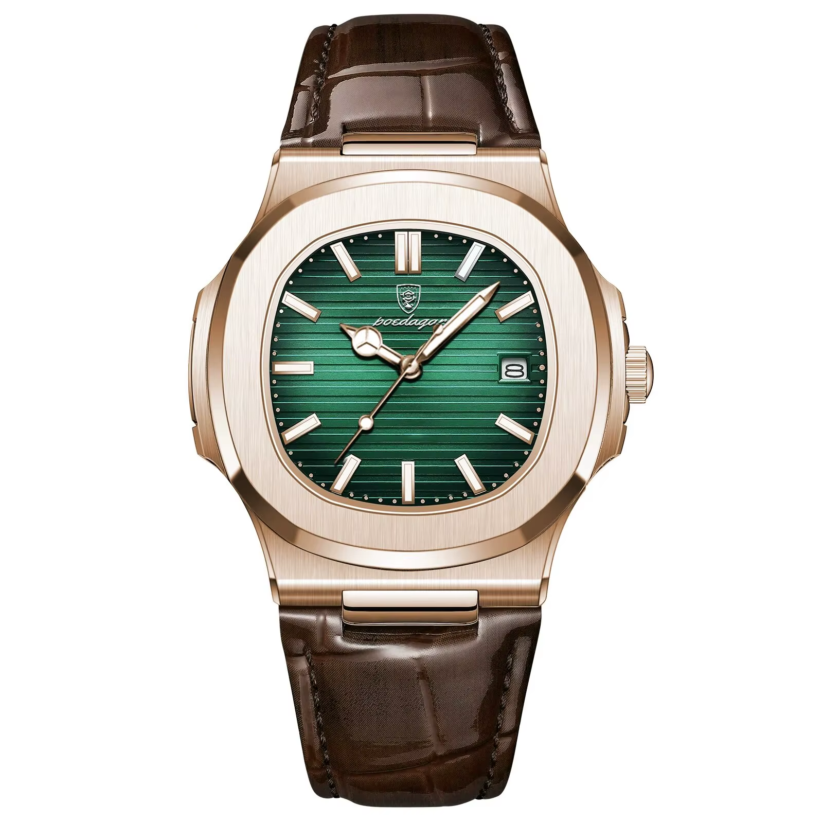 POEDAGAR Luxury Square Watch
