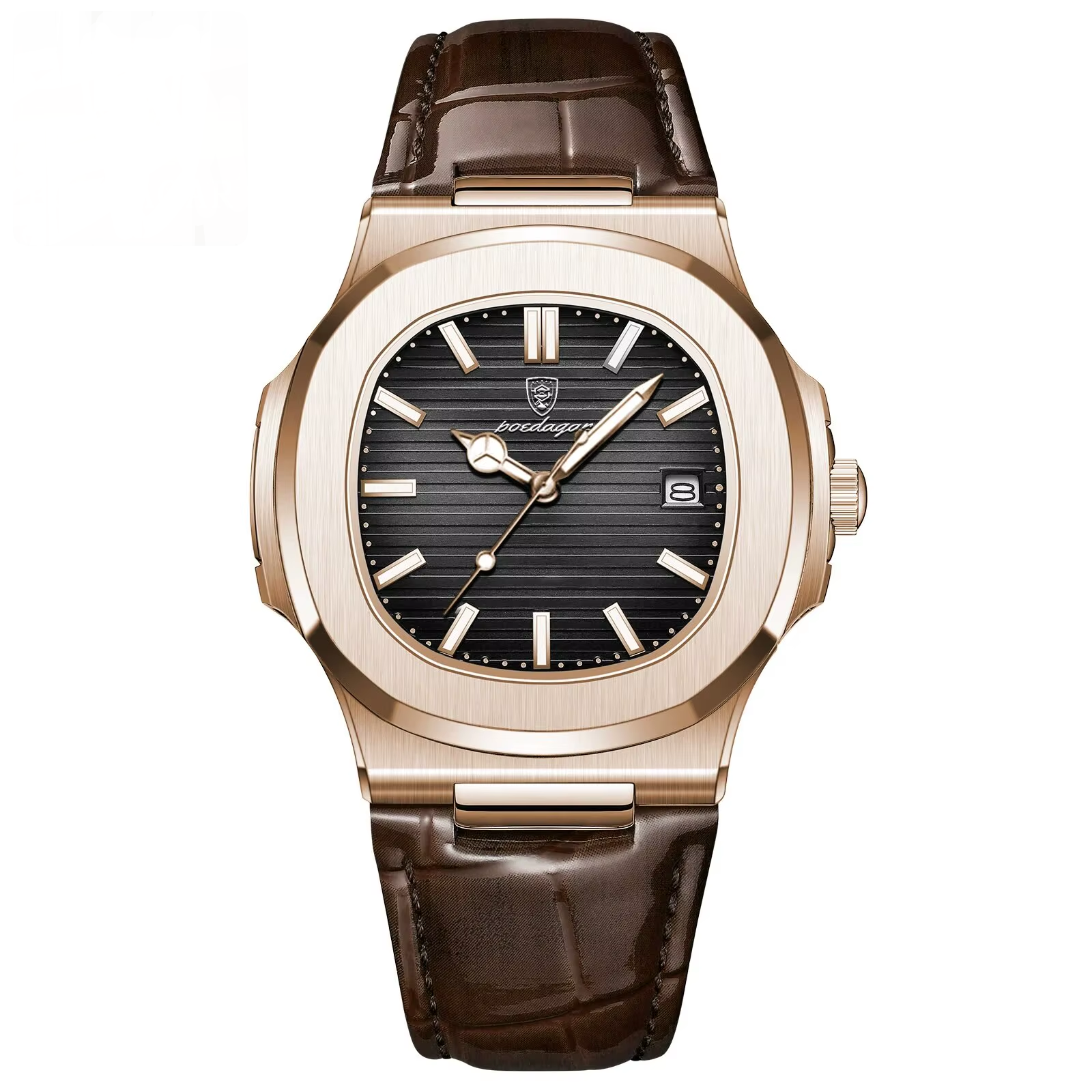POEDAGAR Luxury Square Watch